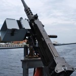 One of two .50-caliber guns on the Seahawk’s bow