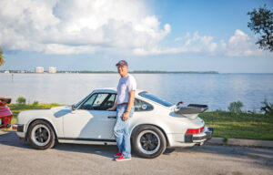 Dr. Gregory England with his all-original 1987 Porsche 911Carrerra